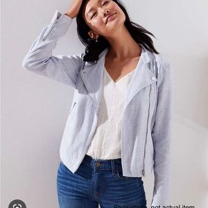 Loft Linen Moto Jacket